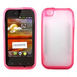 LG myTouch  E739 Gummy  Case (Pink)
